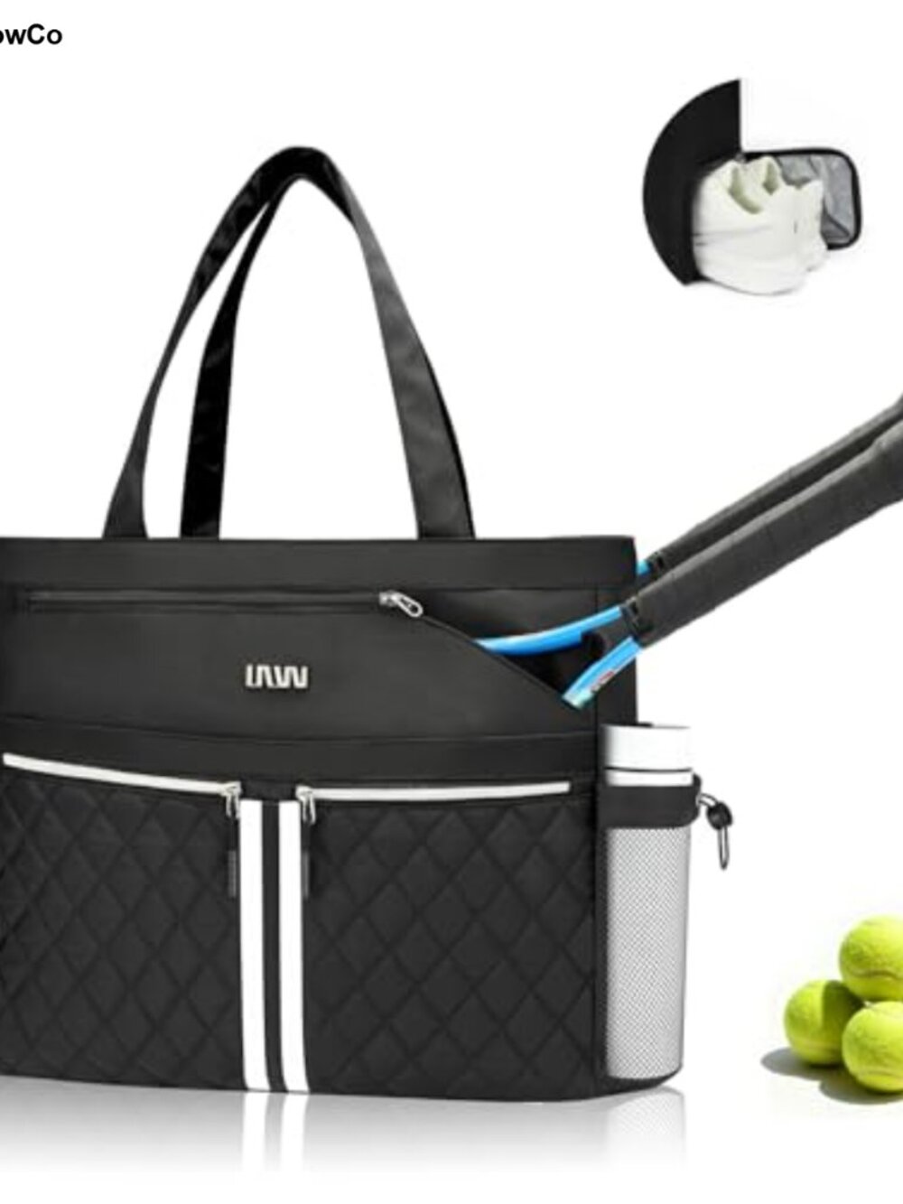 Tennis Gear Bag 2 Rackets Ventilated Shoe Compartment